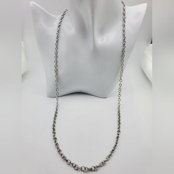 The Lace Link Necklace, 18k Gold & Oxidized Silver – Lucile  Garden lace silver tone link necklace‎ N0809